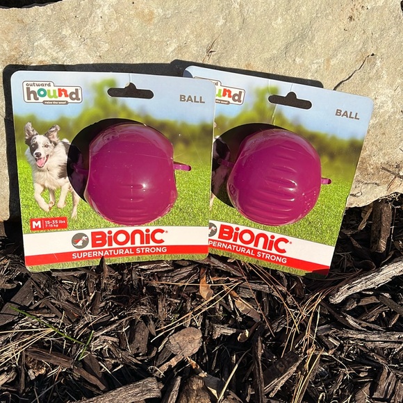 🆕 Dog Toy 2 Balls for Dogs - Picture 1 of 9